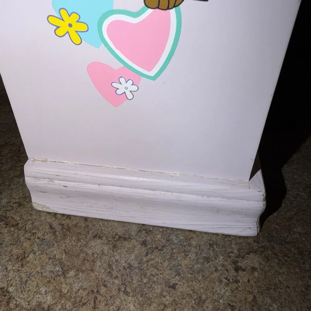 1999 Vintage Y2K Scooby-Doo Wood Glass Jewelry Box Dresser Rare Cartoon Network